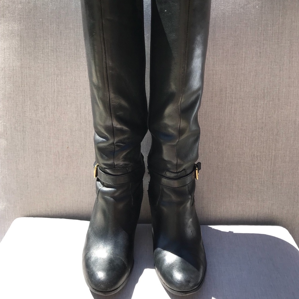 Ralph Lauren Burnished Calf Boots